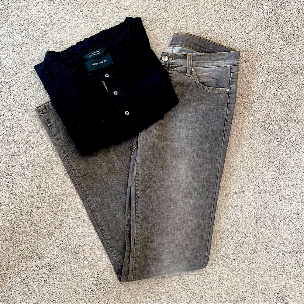 Versace Men’s Gray Straight Leg Jeans - Size 30